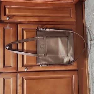 Polo Hut Metallic Leather Bag